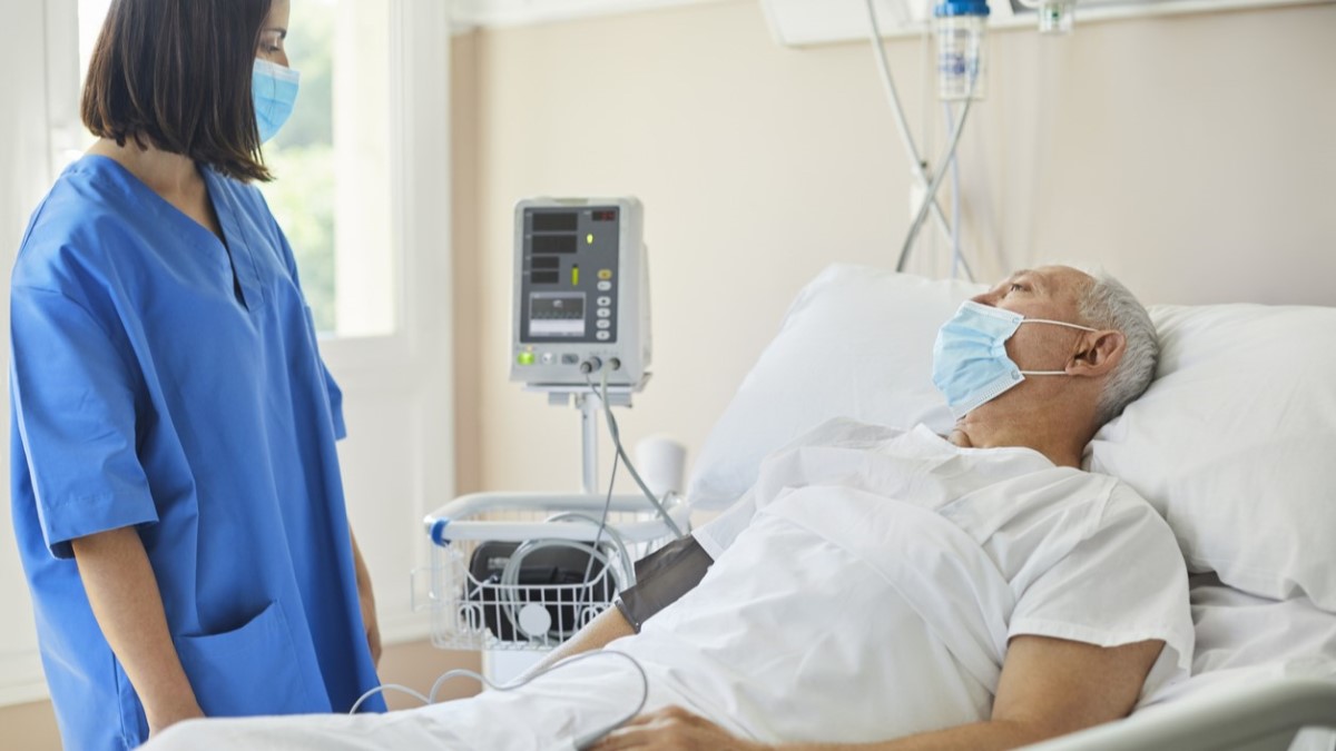 Patient Hospital a prostate cancer patient talking to his surgeon